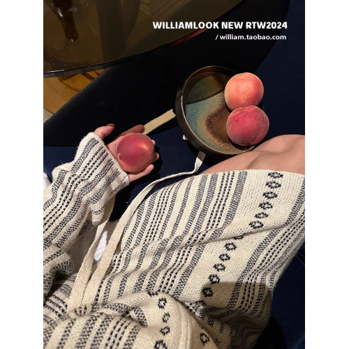 秋冬復古港風潮牌小衆設計雜線鏤空針織衫毛衣男女休閒開衫外套