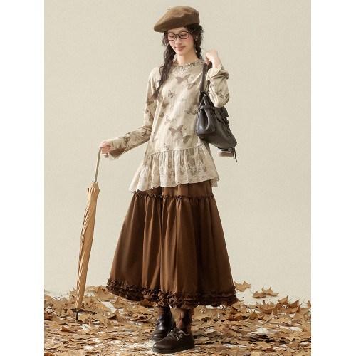 三寸藕【焦糖漫想】復古設計感綁帶毛衣冬季小衆慵懶加厚保暖上衣 三寸藕【焦糖漫想】復古設計感綁帶毛衣冬季小衆慵懶加厚保暖上衣