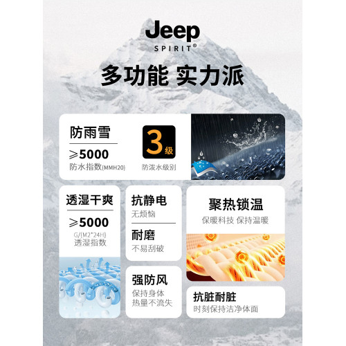 JEEP SPIRIT藍色沖鋒衣女2025新款春秋三合一防風防水超好看外套 JEEP SPIRIT藍色沖鋒衣女2025新款春秋三合一防風防水超好看外套