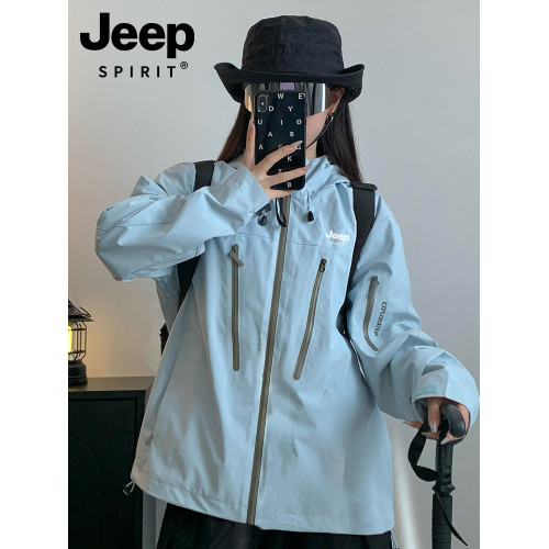 JEEP SPIRIT藍色沖鋒衣女2025新款春秋三合一防風防水超好看外套 JEEP SPIRIT藍色沖鋒衣女2025新款春秋三合一防風防水超好看外套