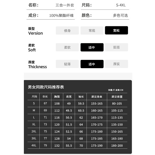 JEEP SPIRIT藍色沖鋒衣女2025新款春秋三合一防風防水超好看外套 JEEP SPIRIT藍色沖鋒衣女2025新款春秋三合一防風防水超好看外套