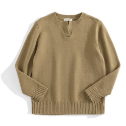 秋冬V領男品質螺紋毛線上衣純色休閒長袖針織打底衫內搭毛衣外套