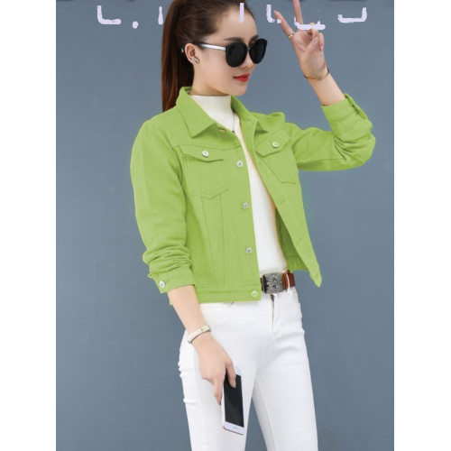 小個子休閒修身牛仔短外套女春秋季韓版新款時尚百搭顯瘦牛仔衣