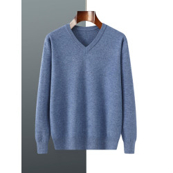 男V領薄款羊毛針織毛衣2025春季商務休閒保暖純色內搭打底衫潮