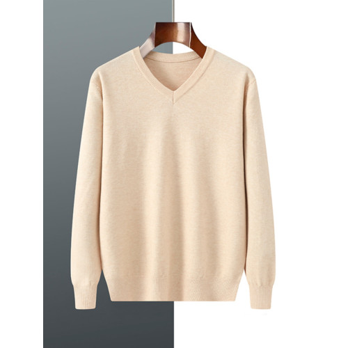 男V領薄款羊毛針織毛衣2025春季商務休閒保暖純色內搭打底衫潮