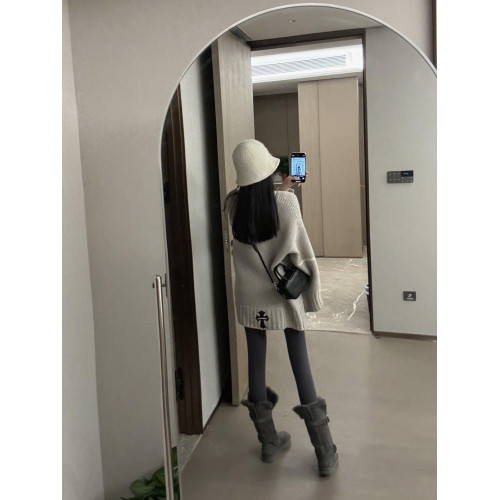 韓系復古設計感長袖外穿毛衣女秋冬新款寬松慵懶風時尚套頭針織衫 韓系復古設計感長袖外穿毛衣女秋冬新款寬松慵懶風時尚套頭針織衫