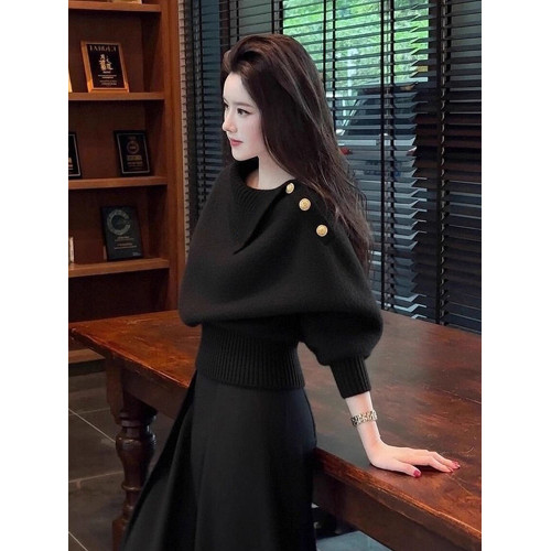 端莊大氣米白色短款收腰毛衣女2025年秋季新款奶fufu軟糯針織上衣 端莊大氣米白色短款收腰毛衣女2025年秋季新款奶fufu軟糯針織上衣