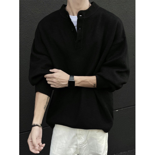 美式cleanfit亨利領毛衣男款冬季內搭上衣痞帥長袖男士打底針織衫 美式cleanfit亨利領毛衣男款冬季內搭上衣痞帥長袖男士打底針織衫