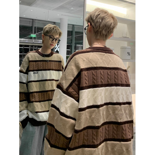 美式復古高級感毛衣男春秋款加厚休閒針織衫慵懶風寬松線衣外套潮 美式復古高級感毛衣男春秋款加厚休閒針織衫慵懶風寬松線衣外套潮