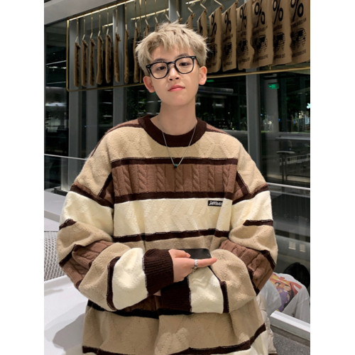 美式復古高級感毛衣男春秋款加厚休閒針織衫慵懶風寬松線衣外套潮 美式復古高級感毛衣男春秋款加厚休閒針織衫慵懶風寬松線衣外套潮