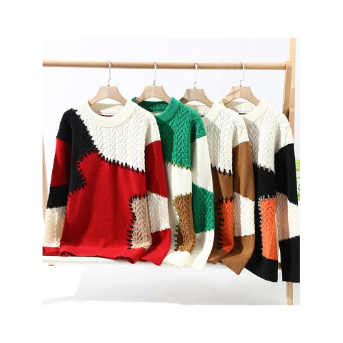 潮牌毛衣男學生線衣寬松圓領針織衫胖男孩帥氣秋冬裝青少年上衣服 潮牌毛衣男學生線衣寬松圓領針織衫胖男孩帥氣秋冬裝青少年上衣服