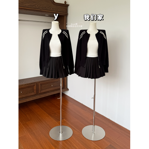 玖月伍 Jennie感 拉鍊黑色毛衣外套女秋冬針織開衫韓系上衣 玖月伍 Jennie感 拉鍊黑色毛衣外套女秋冬針織開衫韓系上衣