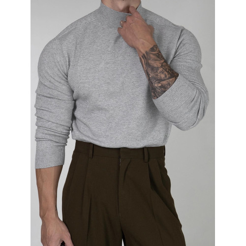 Primas 肌肉型 半高領毛衣男秋冬款美式長袖打底衫百搭內搭針織衫 Primas 肌肉型 半高領毛衣男秋冬款美式長袖打底衫百搭內搭針織衫