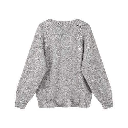 XinmonLee韓系簡約慵懶風刺綉臘腸狗毛衣顯瘦百搭設計甜美上衣冬 XinmonLee韓系簡約慵懶風刺綉臘腸狗毛衣顯瘦百搭設計甜美上衣冬