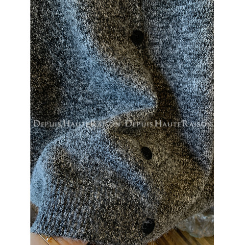 DHR 高級感花紗針織衫毛衣馬甲背心寬鬆曡搭外套上衣女裝秋冬新款