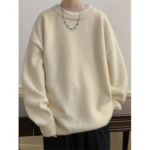 日系羊毛針織衫慵懶風毛衣男士秋冬季新款加厚保暖重磅外套上衣服 日系羊毛針織衫慵懶風毛衣男士秋冬季新款加厚保暖重磅外套上衣服