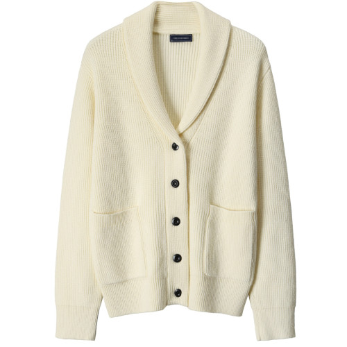 秋冬季高級V領開衫男英倫復古修身輕熟商務針織衫流行毛衣外套男