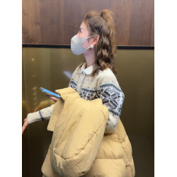 費爾島提花復古軟糯毛衣外套女秋季新款慵懶寬松百搭針織開衫上衣