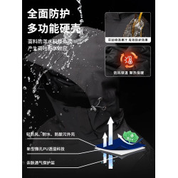 JEEP羽絨服女款冬季加絨加厚保暖戶外沖鋒衣三合一可拆卸內膽外套