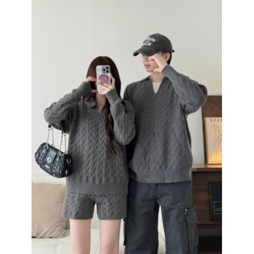 情侶裝秋冬季2025新款ins超火寬松毛衣男女高級感慵懶風針織衫潮 情侶裝秋冬季2025新款ins超火寬松毛衣男女高級感慵懶風針織衫潮