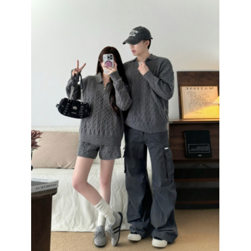 情侶裝秋冬季2025新款ins超火寬松毛衣男女高級感慵懶風針織衫潮 情侶裝秋冬季2025新款ins超火寬松毛衣男女高級感慵懶風針織衫潮