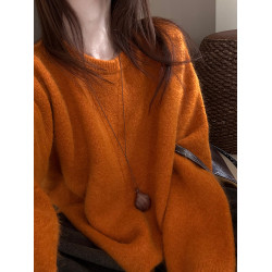 話裡精緻全綿羊毛毛衣女2025秋冬季新款韓版氛圍感百搭風針織上衣