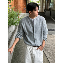 MRCYC慵嬾風開衫毛衣男秋冬季簡約休閒寬鬆穿搭韓系潮流針織外套