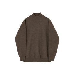 MRCYC秋冬款半高領毛衣男韓系潮流純色針織衫中領打底衫保暖內搭