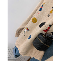 美式浣熊絨套頭歐貨毛衣女秋冬外穿慵嬾風小個子打底秋冬2025新款