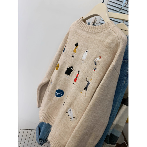 美式浣熊絨套頭歐貨毛衣女秋冬外穿慵嬾風小個子打底秋冬2025新款