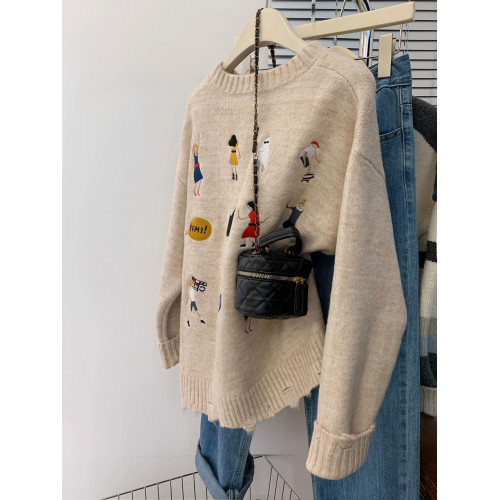 美式浣熊絨套頭歐貨毛衣女秋冬外穿慵嬾風小個子打底秋冬2025新款