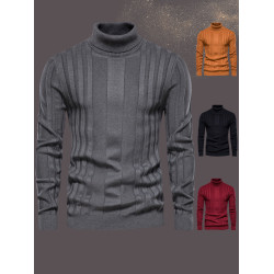 毛衣男士長袖秋冬季潮流修身高領毛加厚男秋裝休閒港風針織衫保暖