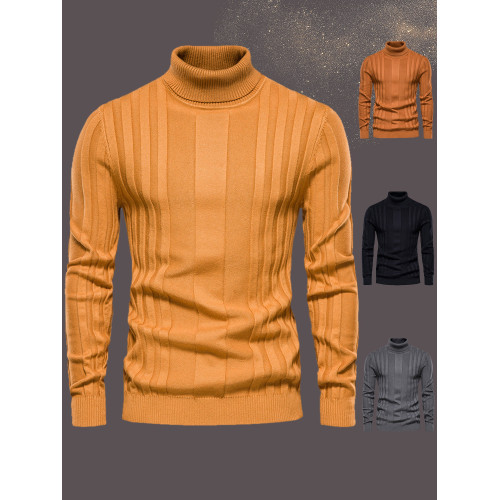 毛衣男士長袖秋冬季潮流修身高領毛加厚男秋裝休閒港風針織衫保暖
