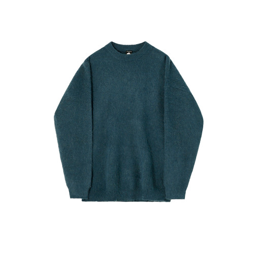 MRCYC馬海毛慵嬾毛衣男士冬季加厚打底衫韓系寬鬆軟糯毛絨針織衫