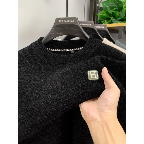 圓領一體絨毛衣男冬季新品休閒寬松加絨加厚雪尼爾保暖刺綉打底衫 圓領一體絨毛衣男冬季新品休閒寬松加絨加厚雪尼爾保暖刺綉打底衫