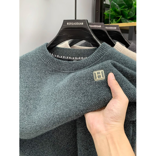 圓領一體絨毛衣男冬季新品休閒寬松加絨加厚雪尼爾保暖刺綉打底衫 圓領一體絨毛衣男冬季新品休閒寬松加絨加厚雪尼爾保暖刺綉打底衫