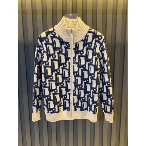 2025新款輕奢滿印提花立領拉鍊毛衣外套男女秋冬寬松情侶針織開衫 2025新款輕奢滿印提花立領拉鍊毛衣外套男女秋冬寬松情侶針織開衫