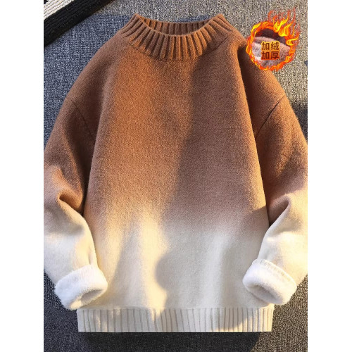 東北防寒毛衣加絨加厚保暖打底衫冬抗寒男士羊毛針織衫哈爾濱旅遊