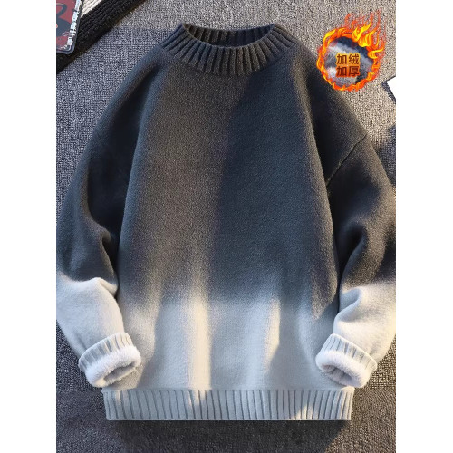 東北防寒毛衣加絨加厚保暖打底衫冬抗寒男士羊毛針織衫哈爾濱旅遊