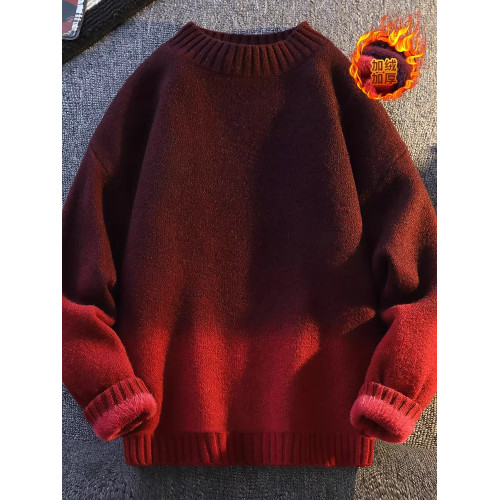 東北防寒毛衣加絨加厚保暖打底衫冬抗寒男士羊毛針織衫哈爾濱旅遊