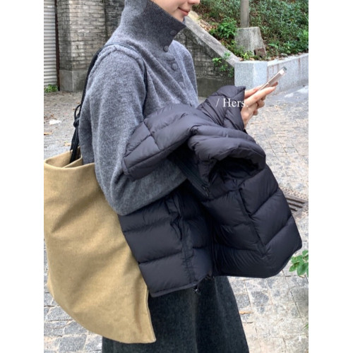 十三行女裝2025秋冬新款韓版洋氣百搭高領單排釦保暖針織衫毛衣