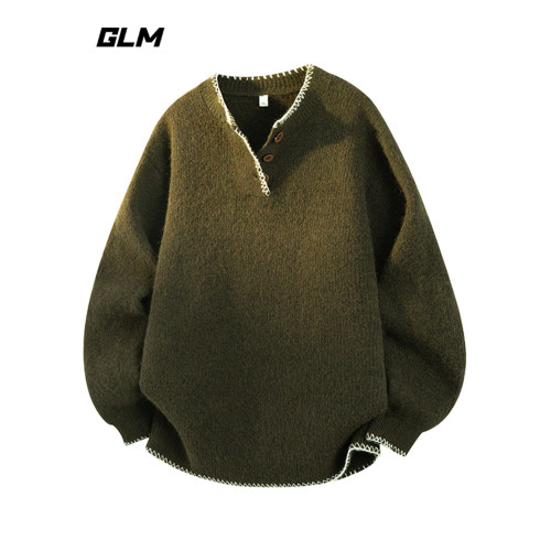 【敖瑞鵬代言】GLM官方亨利針織衫男士巨好看的冬季穿搭內搭毛衣 【敖瑞鵬代言】GLM官方亨利針織衫男士巨好看的冬季穿搭內搭毛衣