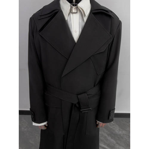 【德絨】不起球拉鍊半高領打底衫男士黑色毛衣秋冬內搭中領針織衫