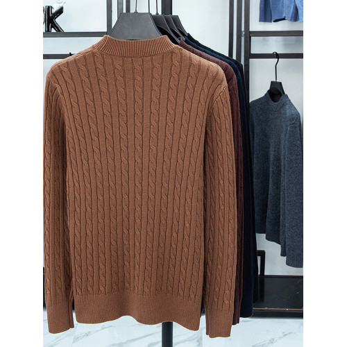 保羅秋冬季男士羊毛衫圓領套頭加厚菱形長袖針織衫毛衣打底羊絨衫 保羅秋冬季男士羊毛衫圓領套頭加厚菱形長袖針織衫毛衣打底羊絨衫