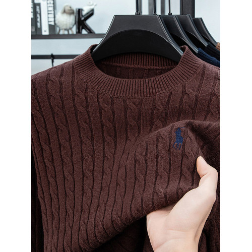 保羅秋冬季男士羊毛衫圓領套頭加厚菱形長袖針織衫毛衣打底羊絨衫 保羅秋冬季男士羊毛衫圓領套頭加厚菱形長袖針織衫毛衣打底羊絨衫