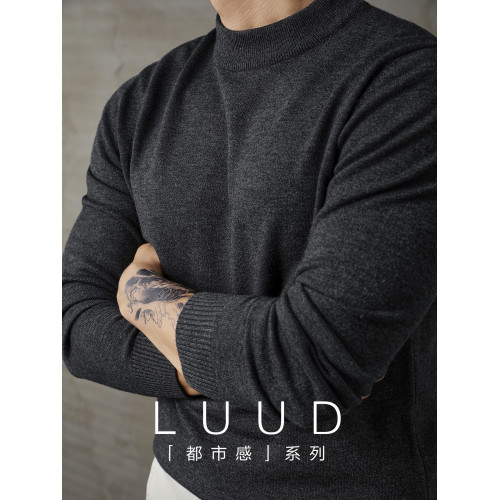 LUUD 半高領打底衫男秋冬保暖高級商務針織衫修身毛線衣中領內搭 LUUD 半高領打底衫男秋冬保暖高級商務針織衫修身毛線衣中領內搭