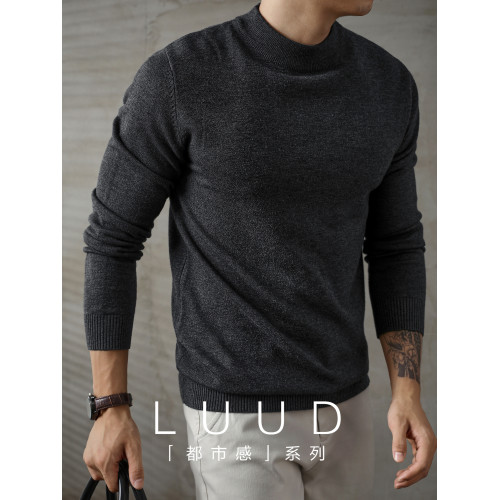 LUUD 半高領打底衫男秋冬保暖高級商務針織衫修身毛線衣中領內搭 LUUD 半高領打底衫男秋冬保暖高級商務針織衫修身毛線衣中領內搭