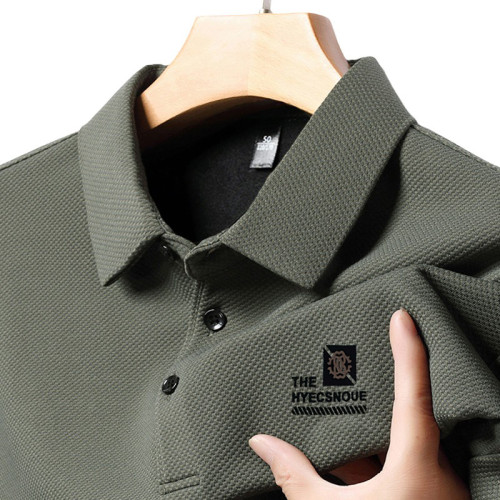 啄木鳥加絨男士長袖t恤秋冬款襯衫領商務休閒POLO衫男款大碼上衣 啄木鳥加絨男士長袖t恤秋冬款襯衫領商務休閒POLO衫男款大碼上衣