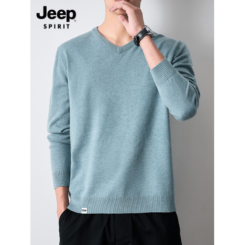 吉普v領毛衣男士打底衫秋季2025新款針織衫上衣長袖男裝爸爸線衣 吉普v領毛衣男士打底衫秋季2025新款針織衫上衣長袖男裝爸爸線衣