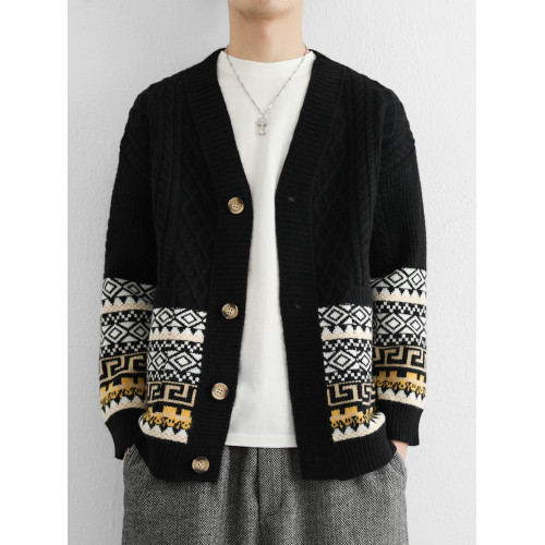 新款男士毛衣外套秋冬季加厚保暖針織衫休閒百搭時尚潮流開衫外套 新款男士毛衣外套秋冬季加厚保暖針織衫休閒百搭時尚潮流開衫外套